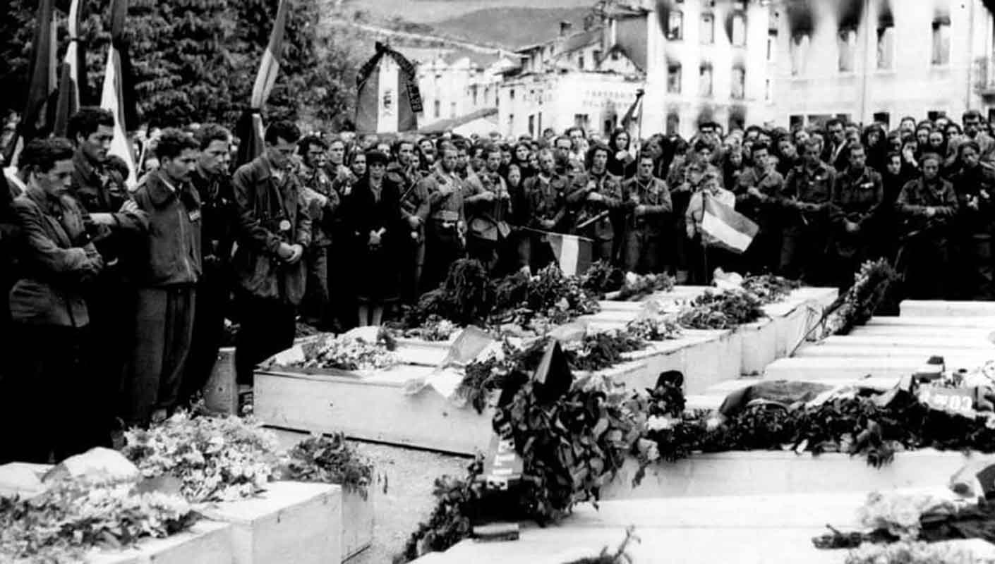 Funerali delle vittime della strage di Pedescala