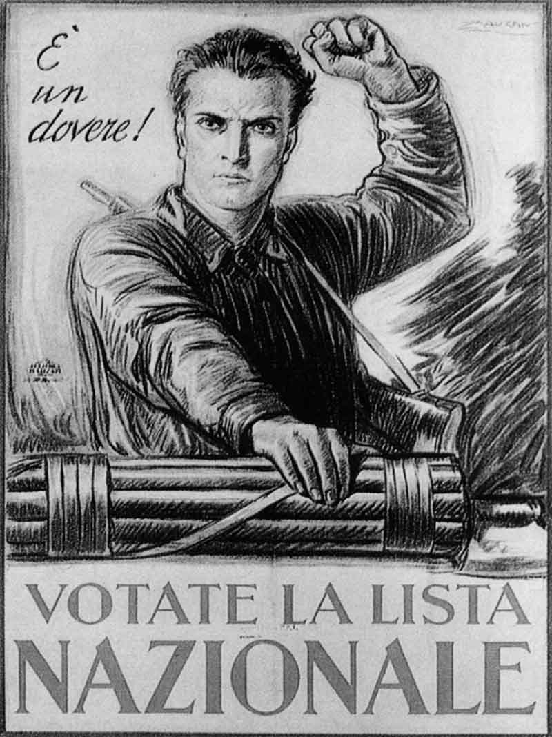 Manifesto di propaganda elettorale per le politiche del 1924