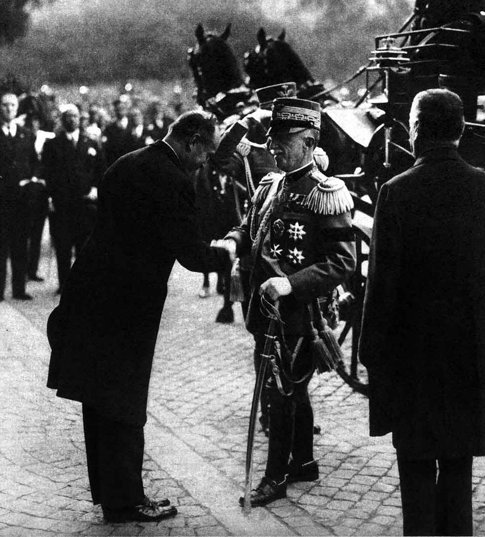 incontro di Mussolini con il Re d'Italia