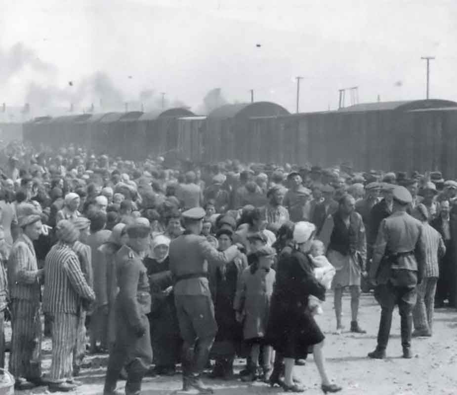 L’arrivo a Birkenau di alcuni fra gli oltre 430.000 ebrei